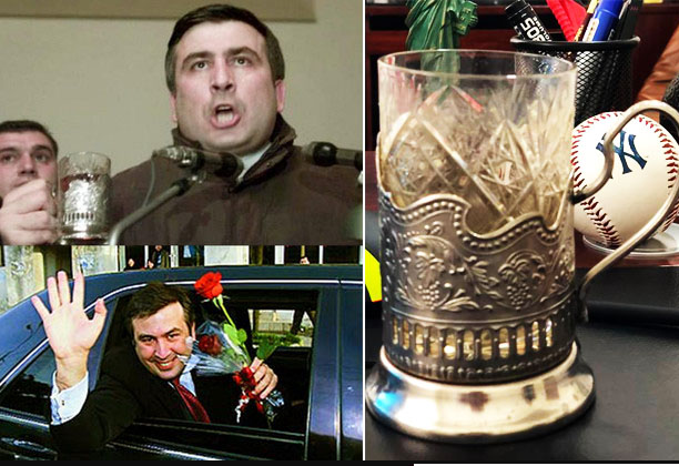 რა ბედი ეწია შევარდნაძის ცნობილ ჭიქას, საიდანაც სააკაშვილმა "ვარდების რევოლუციის" დროს ჩაი დალია?